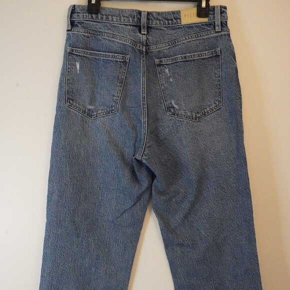 Pistola, High Rise Straight Jeans, Light to Medium Wash, Blue - Picture 6 of 6